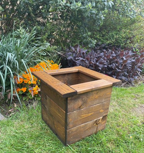 Garden wooden planter flower - garden,