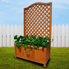 Garden Wooden Planter Trellis