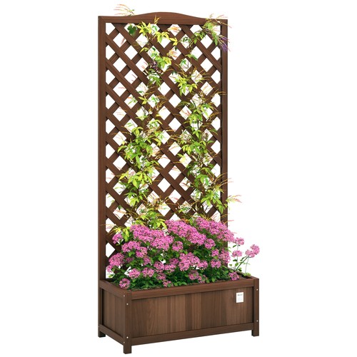 Outsunny garden wooden planter - outsunny,