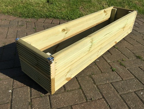 Wooden garden planter ready - garden,