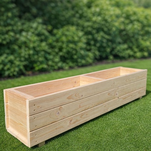 Wooden garden trough - wooden, planter